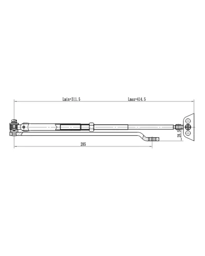 Рычаг-503 LONG. Рычаг удлиненный для доводчиков. VIZIT в Вологде
