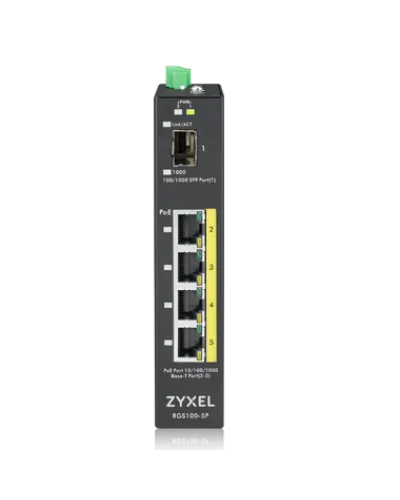 RGS100-5P-ZZ0101F. Промышленный PoE+ коммутатор. ZYXEL в Вологде