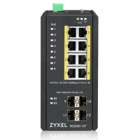 RGS200-12P-ZZ0101F. Промышленный L2 PoE+ коммутатор. ZYXEL