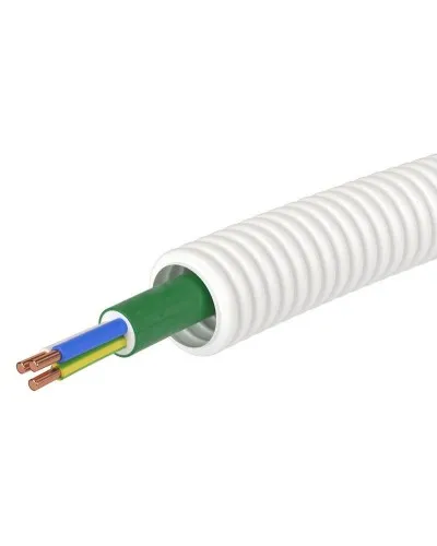 Труба ПЛЛ D20 + ППГнг(А)-HF 3х2,5 (ГОСТ+) (8S82050HF). Гофрошланг с кабелем. ДКС в Вологде