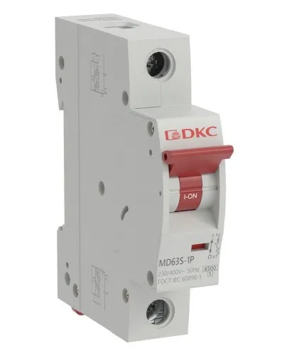 YON max MD63S 1P 25А 4,5кА C (MD63S-1PC25). Автоматический выключатель. ДКС в Вологде