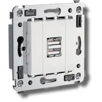 Розетка USB в стену Avanti белое облако (4400543). Розетка USB. ДКС