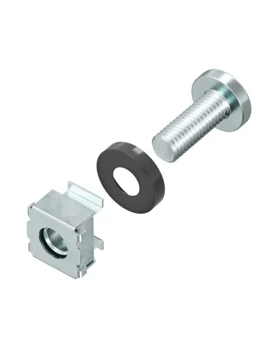 Комплект крепежный - винт, шайба, гайка для напольных 19 IT-корпусов CQE (50 шт) (R5CNS50). Комплект крепежный для напольных 19 IT-корпусов. ДКС в Вологде