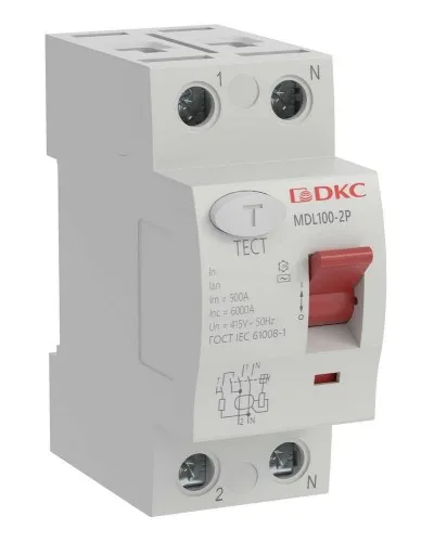 YON MAX MDL100 ВДТ, 2P, 30mA, 40A, АС (MDL100-2P2-40-AC). Автоматический выключатель дифференциальный (УЗО). ДКС в Вологде