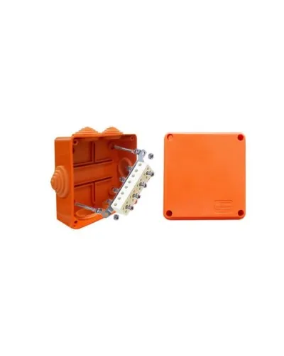 Коробка JBS100 100х100х55, 6 вых., 3P (0,15…4мм²) (43107HF): Коробка монтажная, огнестойкая, без галогена в Вологде
