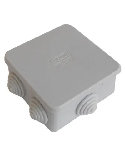 Коробка JBS080 85х85х40, 6 вых, IP44, серая (44006). Коробка монтажная. Экопласт в Вологде