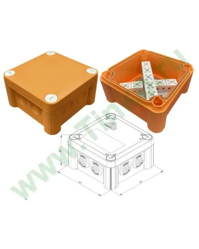 КМ-О-1212(П)(18к)-IP55: Коробка монтажная огнестойкая в Вологде