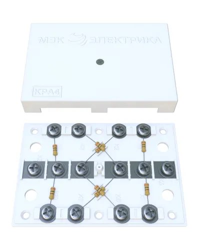 KRA-4 75 Om white (MEC42101). Коробка на 4 абонента. МЭК-Электрика в Вологде