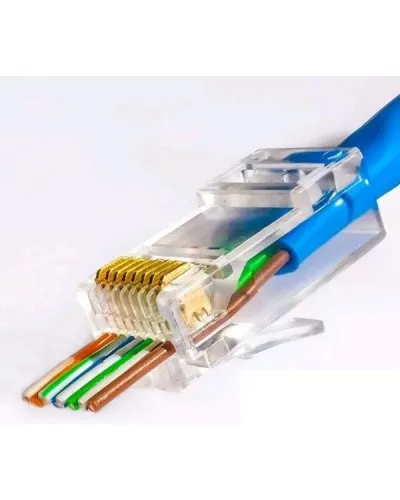 RJ-45 джек сквозной (8P8C) (100 шт). Разъем RJ-45. Прочие зарубежные в Вологде