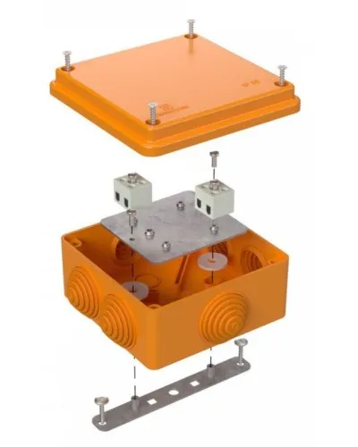 Коробка огнестойкая 100х100х50 (40-0300-FR6.0-4). Коробка огнестойкая для открытой установки. Промрукав в Вологде