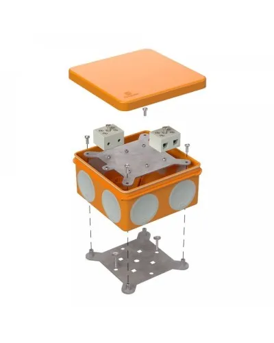 Коробка огнестойкая 60-0300-FR10.0-4 Е15-Е120 100х100х50. Коробка огнестойкая для открытой установки. Промрукав в Вологде