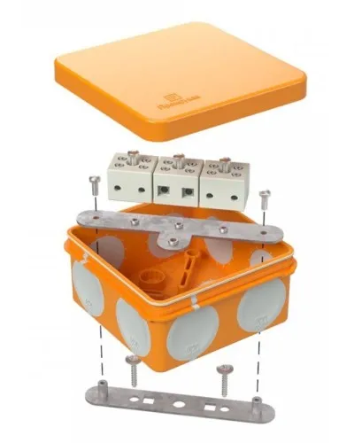 Коробка огнестойкая 60-0210-FR6.0-6 Е15-Е120 80х80х40. Коробка огнестойкая для открытой установки. Промрукав в Вологде