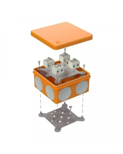 Коробка огнестойкая 100х100х50 (60-0300-FR2.5-8). Коробка огнестойкая для открытой установки. Промрукав в Вологде