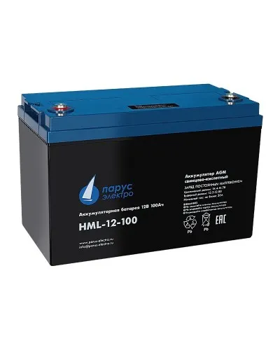 HML-12-100. Аккумулятор герметичный свинцово-кислотный. Связь инжиниринг в Вологде